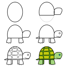 How submit your stuff in this group ? How To Draw A Turtle Turtle Drawing Easy Drawings For Kids Drawing For Kids