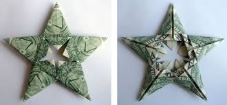 Money is an easy, versatile gift. Modular Money Origami Star From 5 Bills How To Fold Step By Step