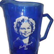 Fill glass with ice and top with club soda. Vintage Kitchen Blue Vintage Shirley Temple Cup W Pourer Poshmark