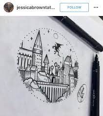 Harry Potter Hogwarts Tattoo Hogwarts Tattoo Harry Potter Drawings Harry Potter Tattoos