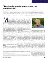 PDF) Thoughts of a retired scientist: an interview with Martin Raff by  Sarah Allan