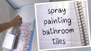 1,334 painting tile bathroom walls products are offered for sale by suppliers on alibaba.com, of which mosaics accounts for 20%, tiles accounts for 11 china blues steel china painting bathroom walls china browns music china wall ceramic tile bathroom pink cocktail dress uk video monitor 5 inch. Spray Painting Our Bathroom Tiles With Rustoleum Tub And Tile Youtube