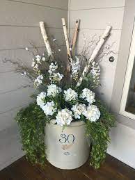 Red Wing Crock Front Porch Decor Spring Summer Porch Flowers Front Porch Flowers Spring Porch Decor