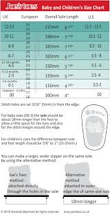 Uk Baby Foot Size Chart Www Bedowntowndaytona Com