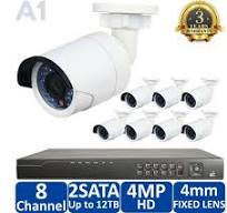 Oculur XSC8-4BF Car Wash Security Camera System - 2K Ultra HD Resolution, 8  x Weatherproof Bullet Cameras, 100ft. Night Vision, 3-yr warranty