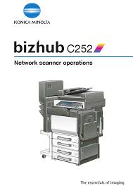 Listado de bizhub de konica minolta paratoner. Konica Minolta Bizhub C252 Network Scanner Operations Pdf Download Manualslib