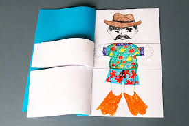 Shape crafts for toddlers or preschoolers: Body Flipbook Kids Crafts Fun Craft Ideas Firstpalette Com