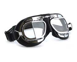 Halcyon Mark 49 Classic Goggles Black Leather Facemask Etsy In 2020 Motorcycle Goggles Aviator Goggles Black Motorcycle