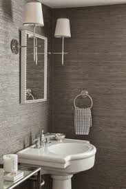 Undefined Powder Room Design Bathroom Wallpaper Transitional Bathroom Design