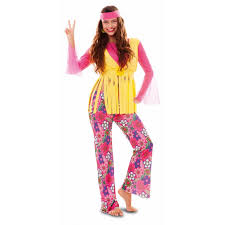 Déguisement hippie woodstock est disponible dans les tailles suivantes : Deguisement Hippie Babacool Peace Love