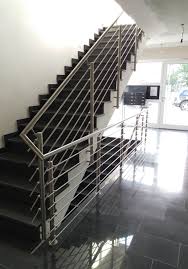 Edelstahlpfosten 40 x 40 mm. Frobel Metallbau Gelander Edelstahl Innen Aussen