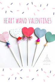 Heart Wand Kids Valentines Red Ted Art Make Crafting With Kids Easy Fun Valentines For Kids Valentines Diy Kids Valentine S Cards For Kids