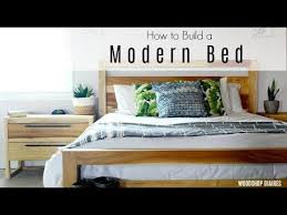 Bedroom Furniture Is Expensive Why Not Build Your Own Grab The Free Plans And Video Tutorial To Build Your Own Di Diy Modern Bed Modern Bed Frame Bedroom Diy