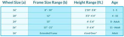 bike frame height online charts collection