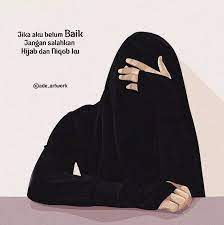 Gambar Wanita Muslimah Bercadar Cantik Dan Anggun Modifikasi Gambar Wanita Kartun