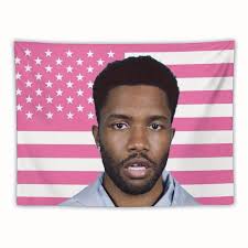 Frank Ocean Music Album Cover Tapestry Flag,Vibrant Pink & White American  Flag Design with Stars, Perfect for Dorm Room, Home Decor, or for Man Cave  Wall Art Gift, Home Wall Art -