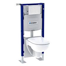 Le rebord périphérique qui distribue l'eau dans le bol de la cuvette. Bati Pack Geberit Wc Suspendu Renova