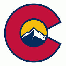 Colorado's flag has three equally sized stripes with a large c in the center; Pin By Marcos Alberto Coimbra On Outros Sports Logo Design Colorado Art Logo