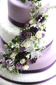 Pretty Purple Wedding Cake Purple Wedding Cake Purple Wedding Cakes Wedding Cake Designs
