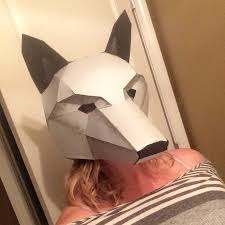 Are you wondering how to make a mask for your kid's party? Fox Or Wolf Made This For Halloween Imgur