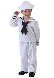 Amazon Com Little Boys Sailor Costume 4t White Clothing Sailor Costumes Police Costume Kids Boy Costumes