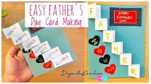 Place your chosen sports stickers all over the right side of the card. Diy Father S Day Card Making How To Make Father S Day Card Easy Father S Day Card Youtube