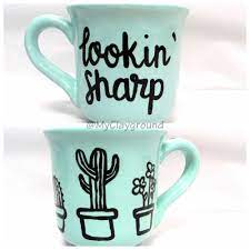 As you wish pottery is a great place to flex your creative muscle and have some fun. Cactus Pottery Painting Mug Easy Simple Sharp Pottery Painting Ideas Easy Pottery Painting Designs Pottery Painting