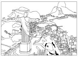 Coloring can be so much more than just a way to relax when you combine it with scripture, because the word of god is alive and powerful. Rio De Janeiro Through The Eyes Of Christ The Redeemer Statue Architecture Adult Coloring Pages