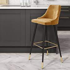 We did not find results for: Mustard Velvet Button Back Bar Stool 79cm Maddy Furniture123