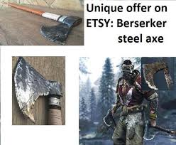 Berserker Axe Viking Axe For Honor Axe Costume Weapon Cosplay The Vikings Gamer Gifts Skyrim Viking Warrior Collectible Cosplay Axe Viking Axe Viking Warrior Gamer Gifts