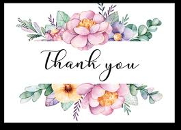 Multilingual thank you word cloud. Download Printable Thank You Card With Pink Flowers By Littlesizzle Watercolor Flower Border Full Size Png Image Pngkit