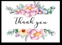 Multilingual thank you word cloud. Download Printable Thank You Card With Pink Flowers By Littlesizzle Watercolor Flower Border Full Size Png Image Pngkit