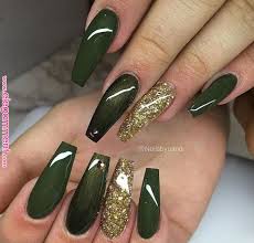 Green acrylic nails help you look your sophisticated best. 65 Beautiful Matte Glitters Nail Art Ideas Nails And Nail Art In 2019 Pinterest Nails Acrylic Nails And Nail Art Green Nail Art Fall Acrylic Nails Green Nails