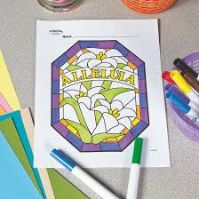 Easter bunny and egg mandala coloring page by don't eat the paste. Easter Stained Glass Free Printable Coloring Page Fun365