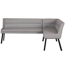 Capturing the appeal of chic, rustic farmhouse design, the luxuriously rich linen seating surfaces and distressed natural finish of this versatile dining bench inspires you to take the time to enjoy a good. Pavilion Chic Laura Corner Dining Bench Pavilion Broadway