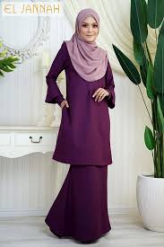 Free delivery in malaysia available for all purchases of baju kurung. El Jannah Baju Kurung Purple