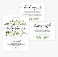 Gray chalk gender reveal invitation. Diy Baby Shower Invitation Templates Baby Shower Invite Template Hd Png Download Kindpng