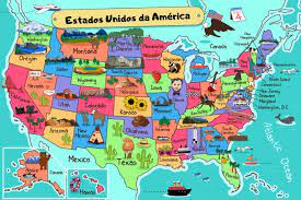 (countable) abbreviation of emergency use authorization. Estados Unidos Mapa Estados Cultura E Mais Escola Kids
