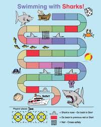 Swimming With Sharks Is A Fun And Easy Game Board Kids Love Playing Blank Game Boards Offer Teachers The Swimming Lessons For Kids Shark Games Swim Lessons