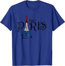 The eiffel tower is a wrought iron lattice tower on the champ de mars in paris, france. Amazon Com J Aime Paris I Love Paris Eiffel Tower French Flag T Shirt Clothing