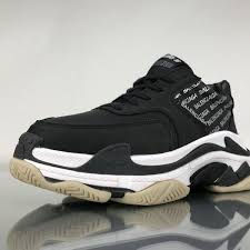 Black And Silver Shoes Balenciaga Triple S 483561w06e11012 Black Silver Shoes 2 Silver Shoes Shoes Balenciaga
