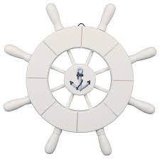(no reviews yet) write a review. Vintage Ship Wheel 36 Wooden Decorative Boat Ships Captains Wall Hanging Decor Colorcard De