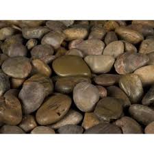 Classic Stone 10 Cu Ft Large River Rock Assorted Decorative Stone 1 Bag 10 Cu Ft Pallet Hd Com In 2020 Landscaping With Rocks River Rock Mexican Beach Pebbles