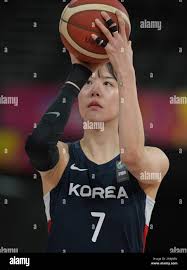 Sydney, Australia. 27th June, 2023. Park Jisu of the Korea Women Basketball  team is seen in action during the FIBA Women's Asia Cup 2023 Division A  match between Lebanon and South Korea