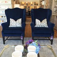 Instagram Photo By Wonderland By Alice Lane Aug 12 2015 At 10 13pm Utc Navy Blue Living Room Blue Chairs Living Room Wingback Chair Living Room