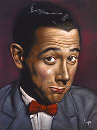 Pee-wee Herman Paul Reubens Portrait playhouse Greeting Card by Argo