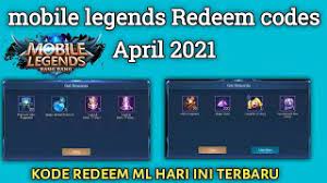 Typically, these gifts can include skins, diamonds, avatar frames, etc. Kode Redeem Ml Hari Ini Terbaru 15 April 2021 Mobile Legends Redeem Code April 2021 Youtube