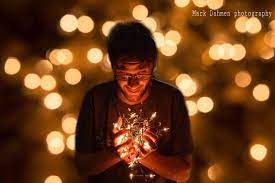 Christmas Lights Photography Portrait With Broken Christmas Portraits Christmas Light Photography Portrait