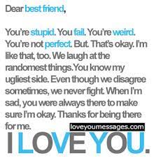 Funny image to make her smile. Paragraph To Your Best Friend On Their Birthday Love You Messages