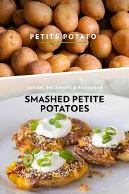 Roasted Smashed Petite Potatoes Recipe Recipes Food Potato Dishes
